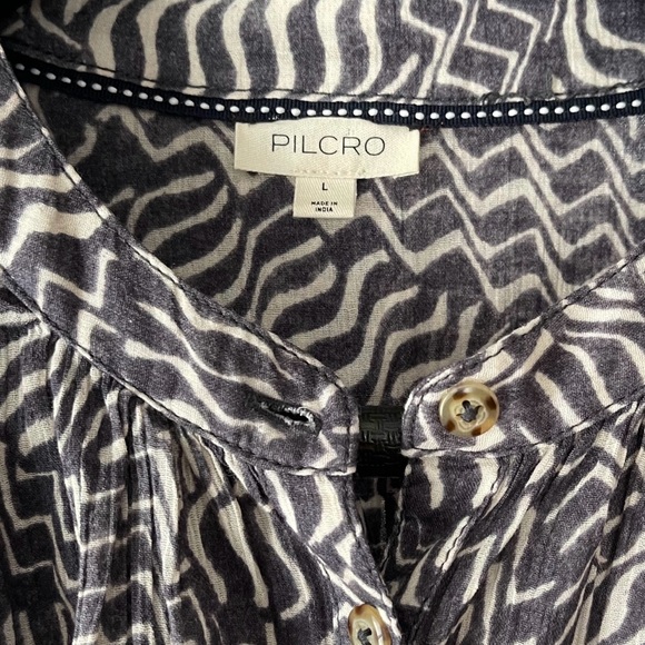 Pilcro Sydney Patterned Dolman Sleeve Blouse from Anthropologie - Picture 2 of 11